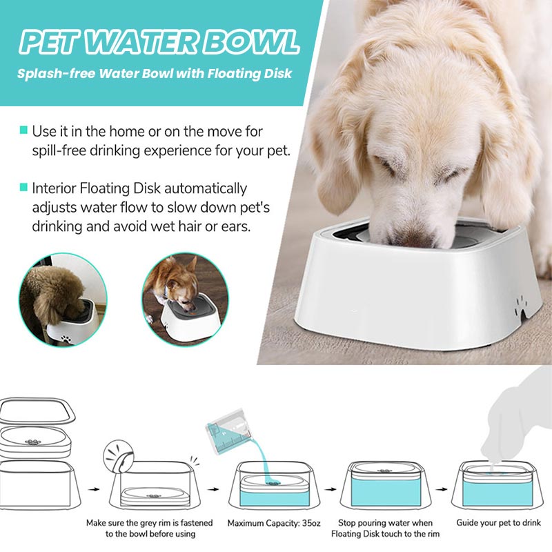 No-Spill Pet Water Bowl™